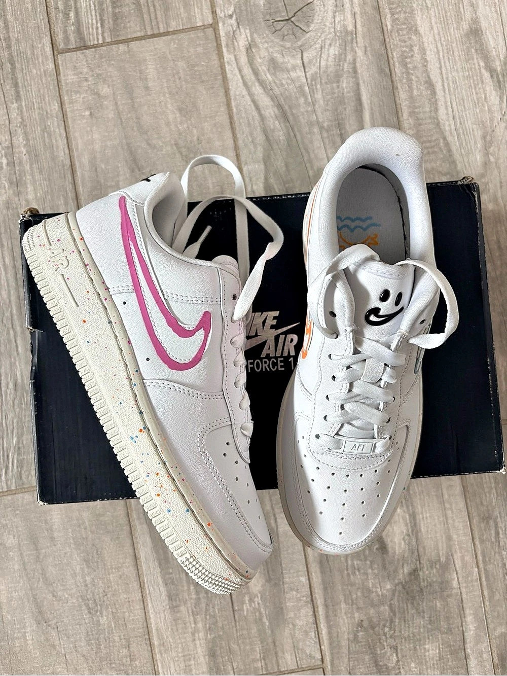 Nike Air Force 1 '07 LV8 Paint Splatter Sneakers 🖌️ NIB